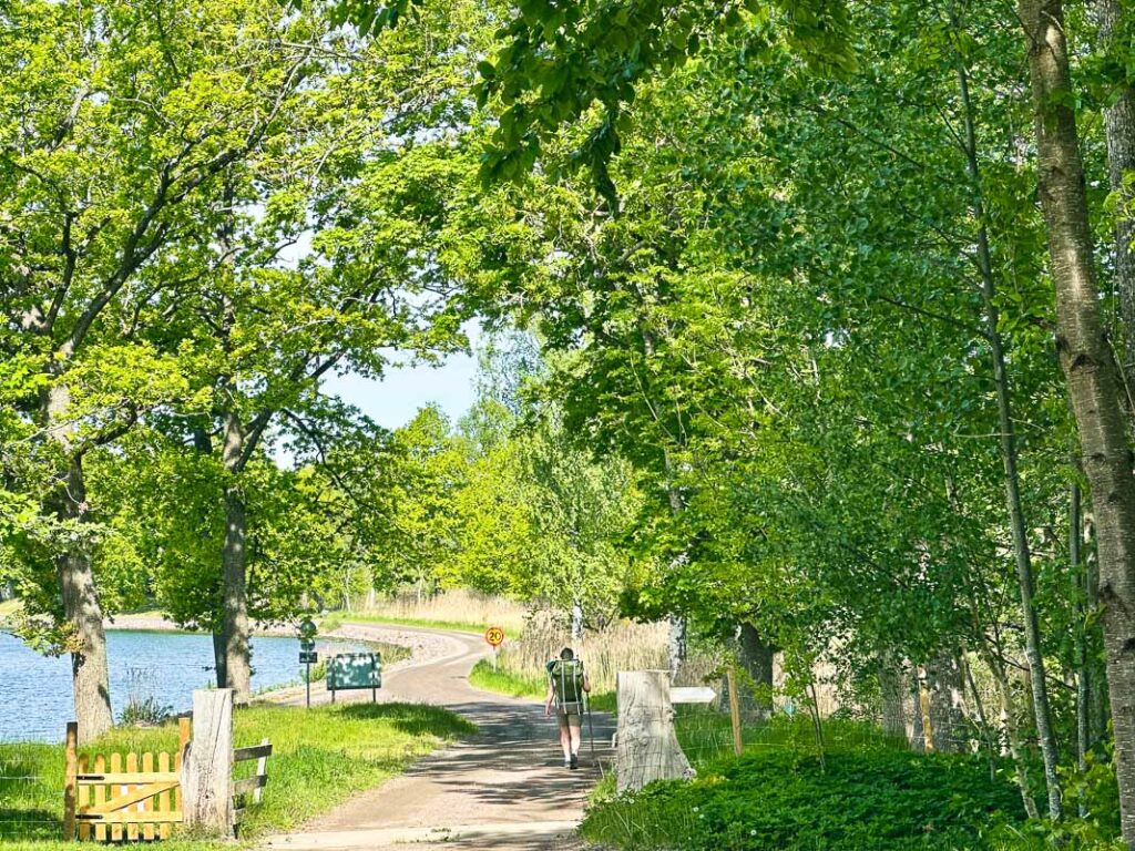Pilgrimsvandrare Främling Göta Kanal